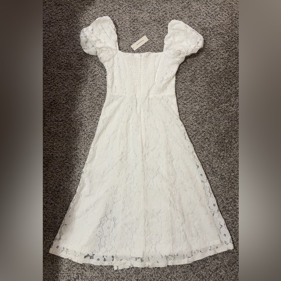 (NWT) Francesca’s Miami White Lace Midi Dress - Picture 2 of 5